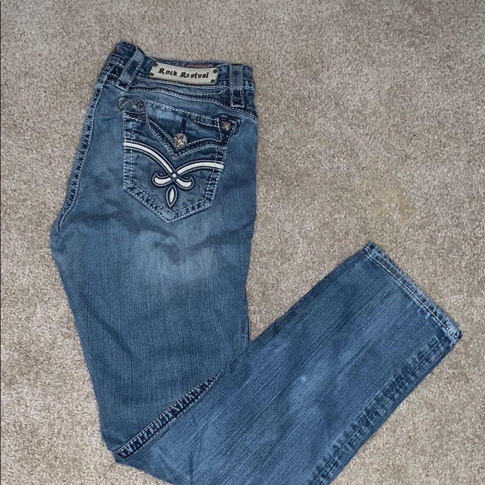 Rock revival skinny jeans